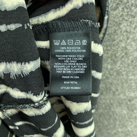 5/$45 Painted Threads Skirt Women M Medium Black Striped Maxi Long Mid Rise - Picture 8 of 9